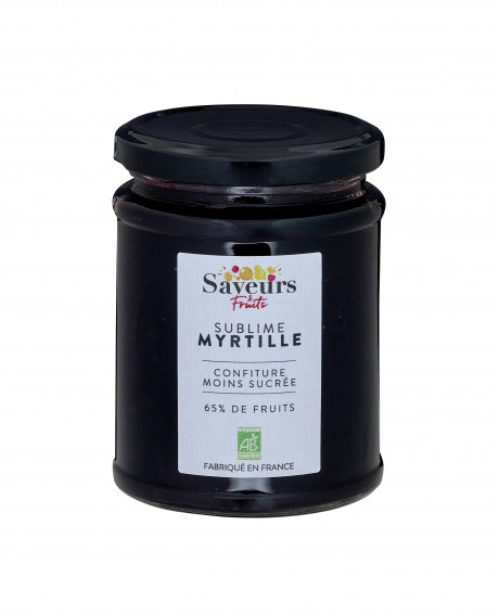 Confiture Allégée en Sucre Myrtille bio - Sublime 310g