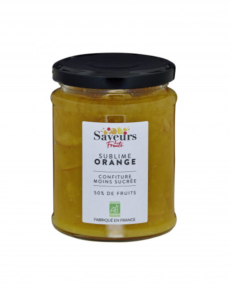 Confiture Allégée en Sucre Orange bio - Sublime 310g