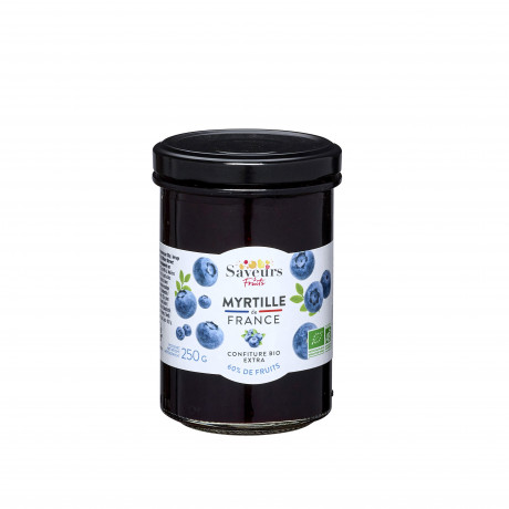 Confiture 55% fruits - Myrtille de France bio 250g