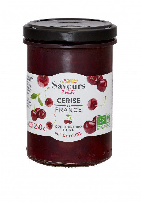 Confiture 60% fruits - Cerise de France bio 250g