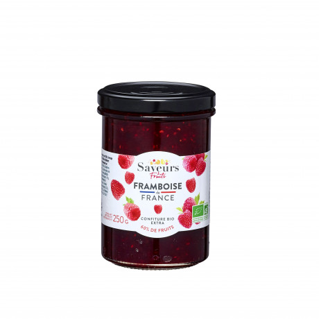 Confiture 60% fruits - Framboise de France bio 250g