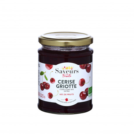 Confiture Extra 60% fruits - Cerise Griotte bio 320g