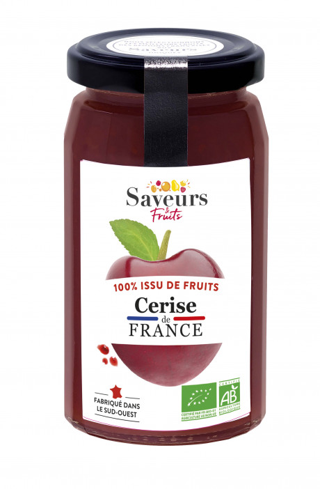 Préparation aux Fruits 100% issue de fruits - Cerise de France bio 240g