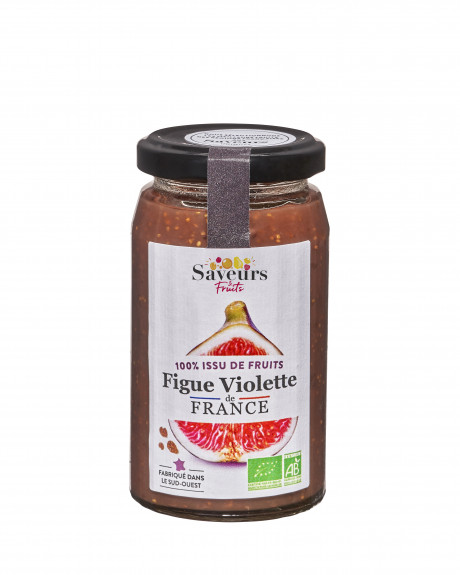 Préparation aux Fruits 100% issue de fruits - Figue violette de France bio 240g