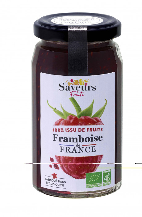 Préparation aux Fruits 100% issue de fruits - Framboise de France bio 240g
