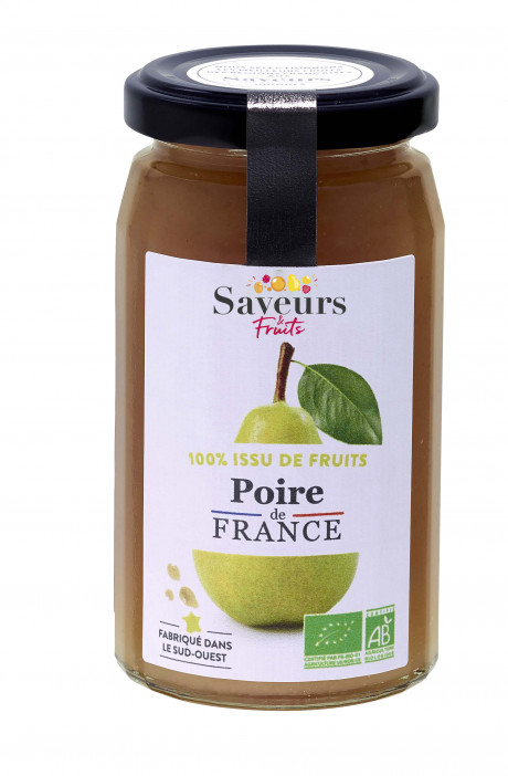 Préparation aux Fruits 100% issue de fruits - Poire de France bio 240g