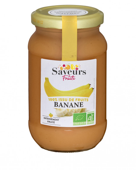 Préparation aux Fruits 100% issue de fruits - Banane bio 310g