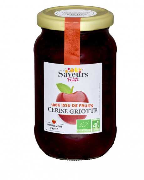 Préparation aux Fruits 100% issue de fruits - Cerise Griotte bio 310g