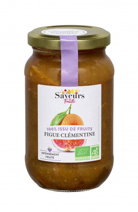 Préparation aux Fruits 100% issue de fruits - Figue Clémentine bio 310g
