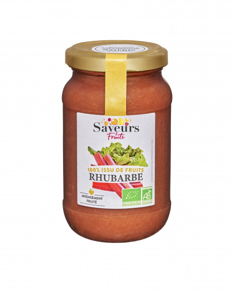 Préparation aux Fruits 100% issue de fruits - Rhubarbe bio 310g