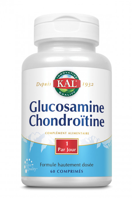 Glucosamine Chondroïtine HD KAL 750 mg / 600 mg - 60 comp.
