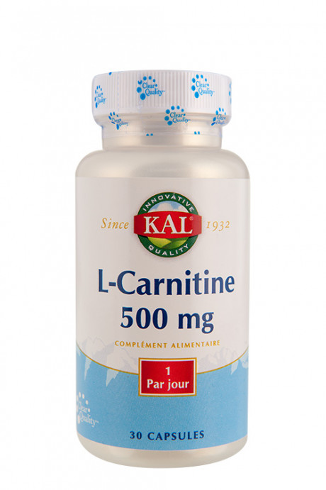 L-Carnitine - 500 mg - 30 caps.