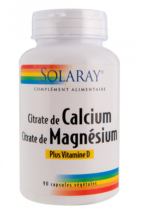 Calcium - Magnésium - Vitamine D - 90 caps. vég.
