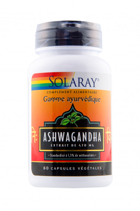 Ashwagandha - 470 mg 1,5% withanolides - 60 caps. vég.