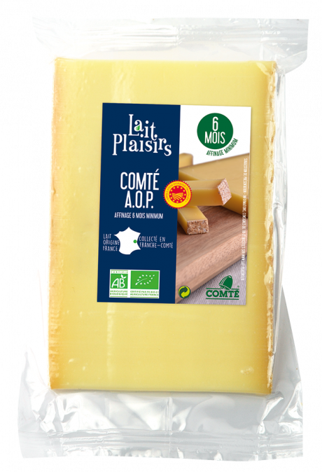 Comté AOP au lait cru, affinage 6 mois, 35 % MG/PF