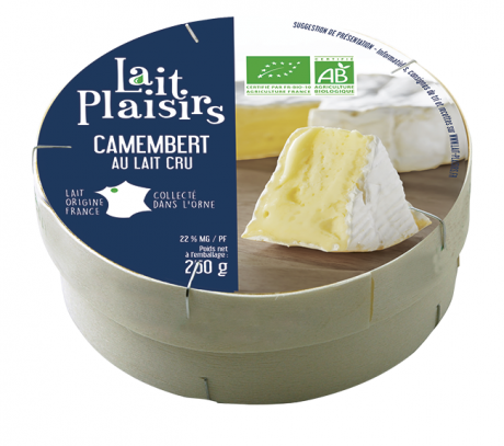 Camembert au lait cru, 22 % MG/PF