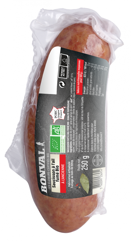 Saucisson à l'ail fumé à l'ancienne