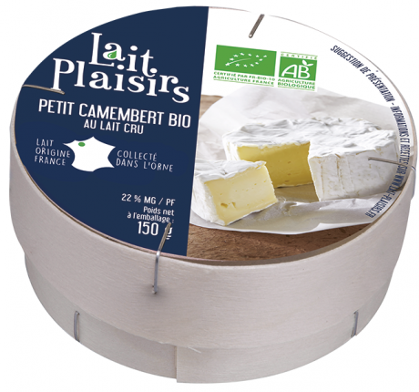 Petit camembert au lait cru, 22 % MG/PF
