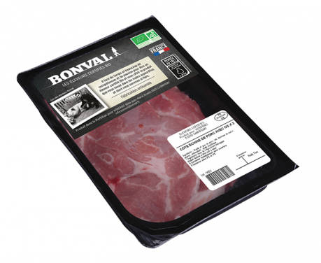 Côte échine de porc avec os x 2