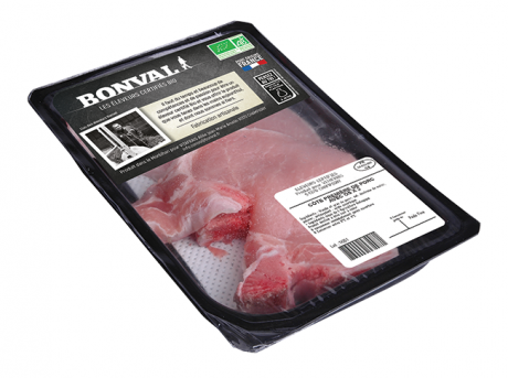 Côte première de porc avec os x 2