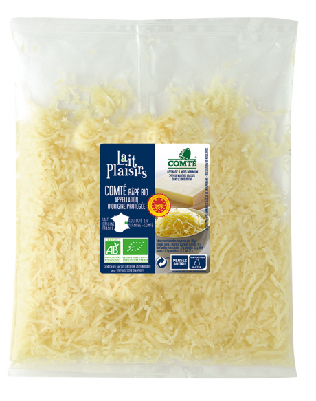 Comté râpé AOP au lait cru, 34 % MG/PF