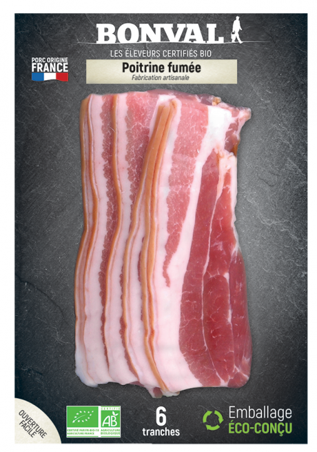 Poitrine fumée x 6 tranches