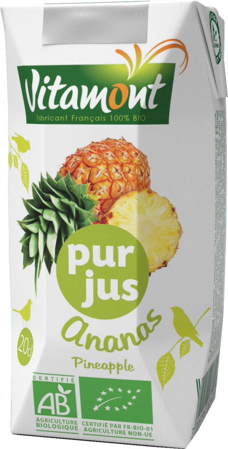 Pur jus d'ananas bio 20cl