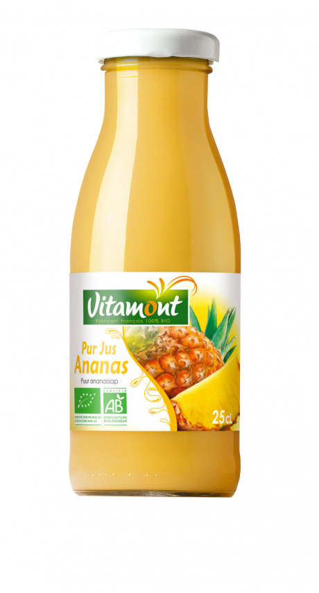 Mini pur jus d'ananas bio 25cl