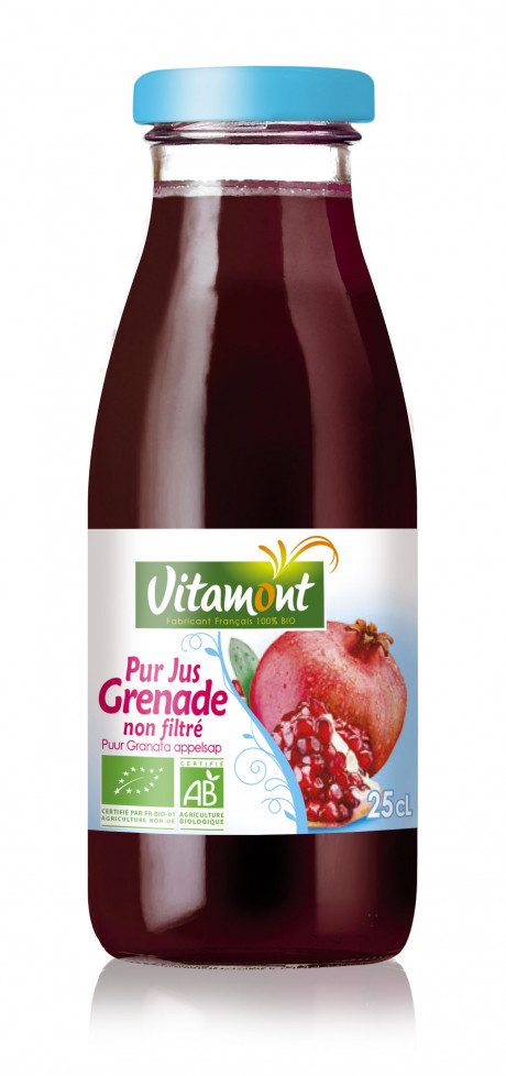 Mini pur jus de grenade non filtré bio 25cl