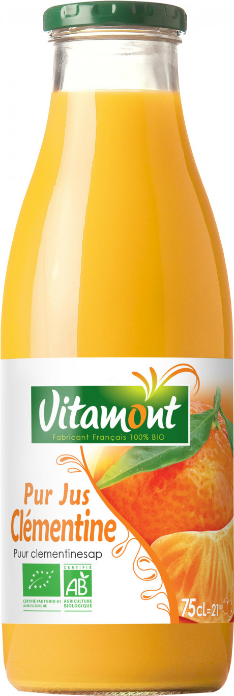 Pur jus de clémentine bio 75cl