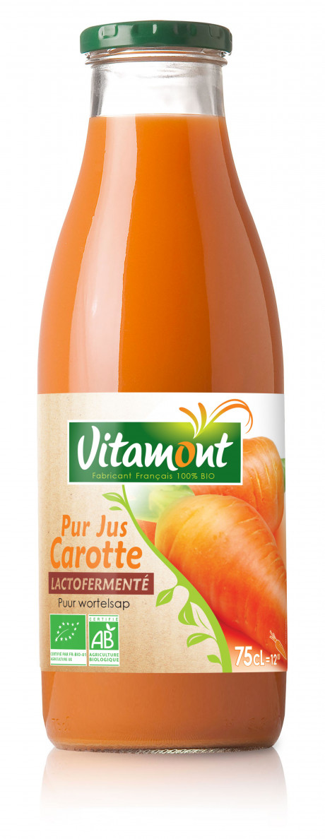 Pur jus de carotte lactofermenté bio 75cl