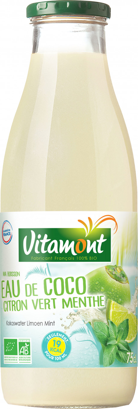 Eau de coco citron vert menthe bio 75cl