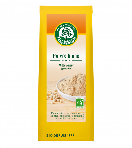 Poivre blanc, moulu