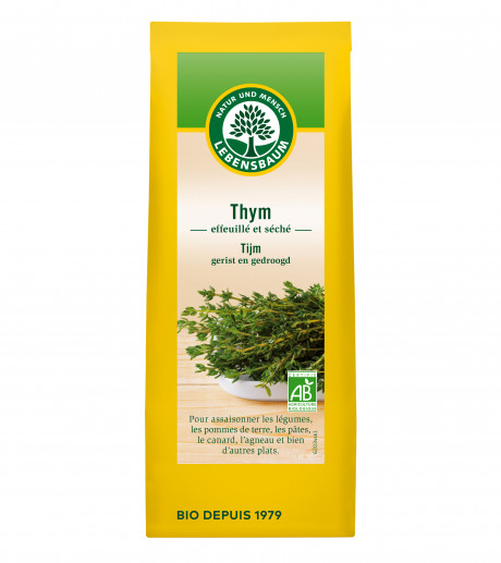 Thym, effeuillé et séché