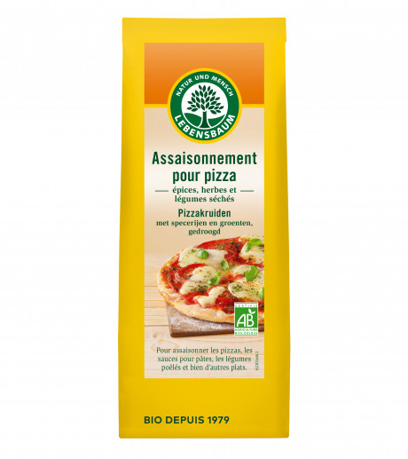Pizza, assaisonnement 
épices, herbes et légumes séchés