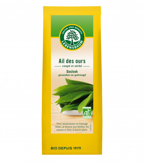 Ail des ours, coupé et séché