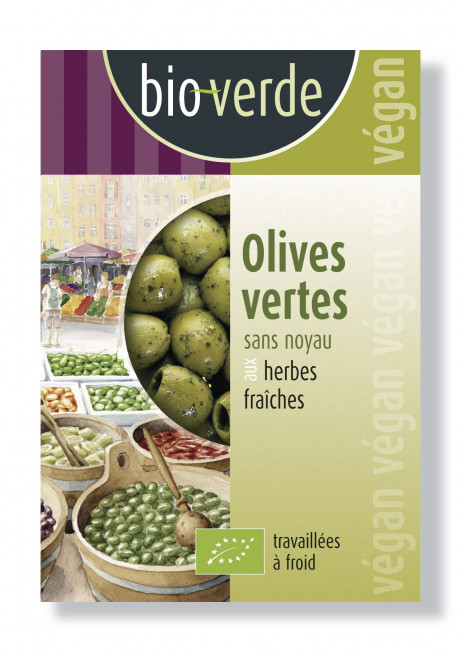 Olives vertes sans noyau 150 g FR
