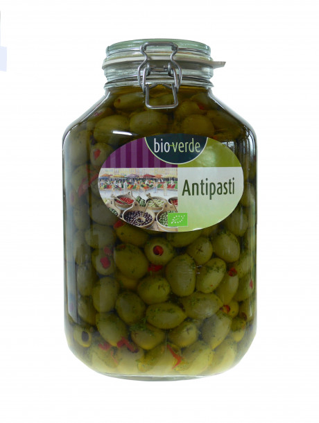 Olives vertes farcies aux poivrons 4,75 kg