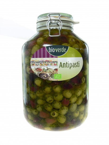 Mix d'olives vertes et noires sans noyau 4,55 kg