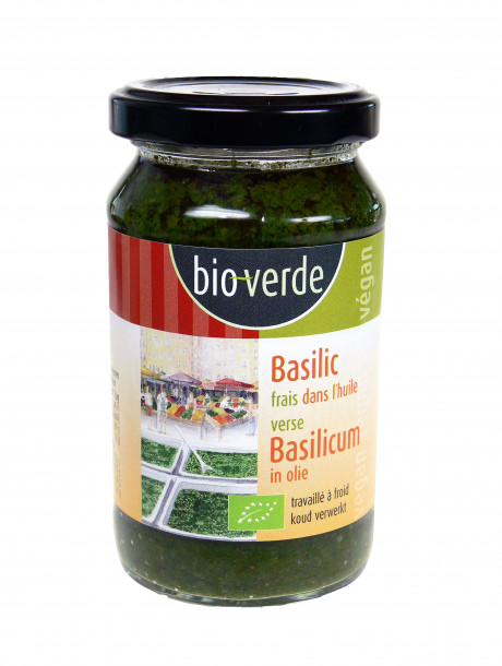 Basilic frais dans l´huile 165 g