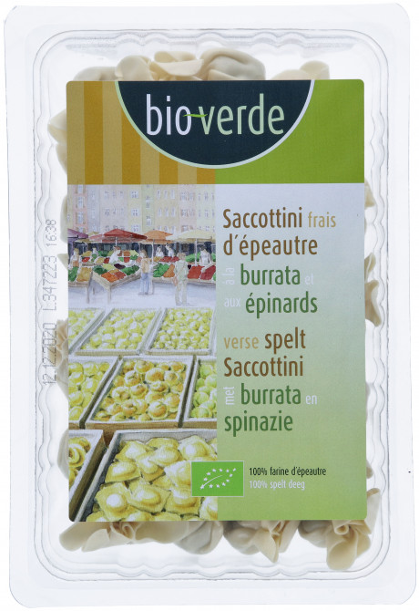 Saccottini frais d'épeautre aux épinards et à la burrata 250 g