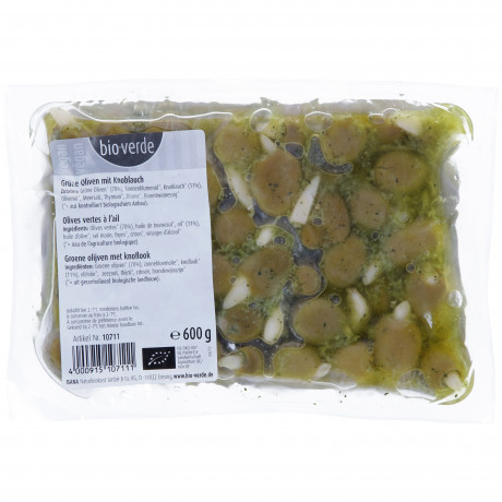 Olives vertes farcies à l'ail 600 g