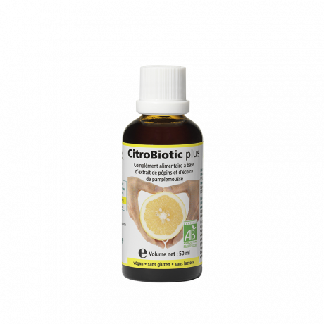 CitroBiotic Plus ® Liquide 50ml (Flacon en verre).