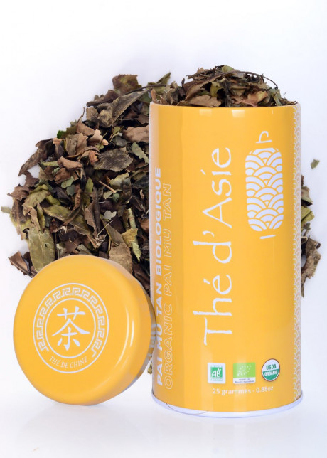 Organic white tea from China - Pai Mu Tan - 25g