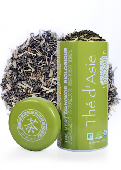 Thé vert bio de Chine - Angkor - Boîte Métal - vrac - 90g