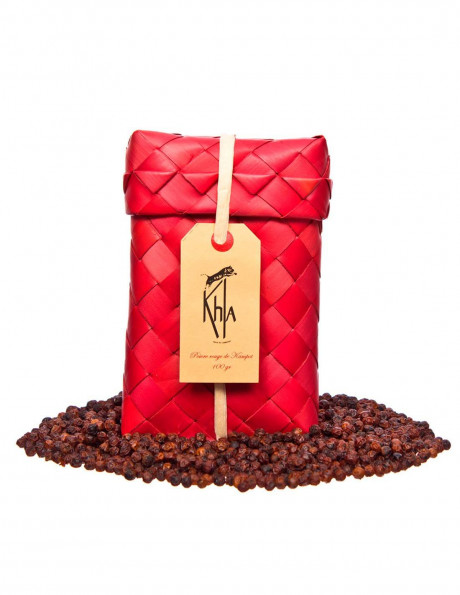 Poivre rouge de Kampot IGP - Premium - en grains - Palme 50g