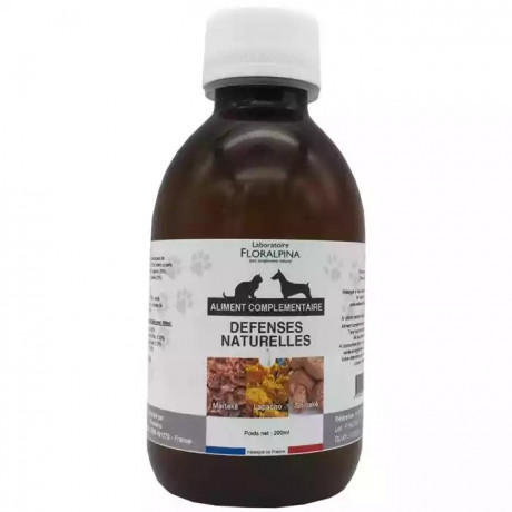 Liquide défenses naturelles 200ml pour chien et chat
