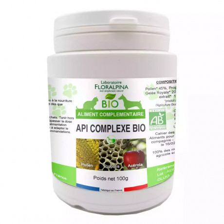 Api'Complexe Bio Renforcé 100g pour Chien et Chat
