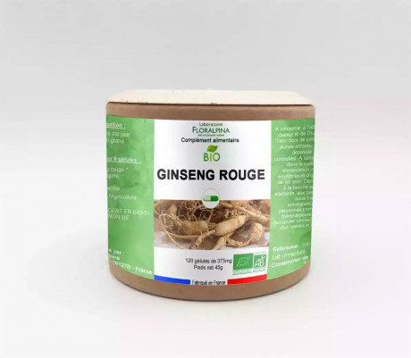 Ginseng rouge bio 120 gélules 