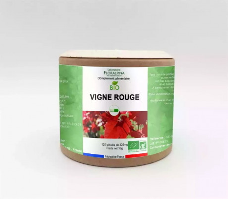 Vigne rouge BIO 120 gélules 